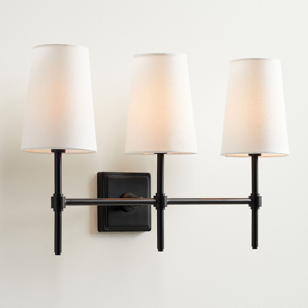 Vicarara Vintage Industrial messing Textiel wandlamp