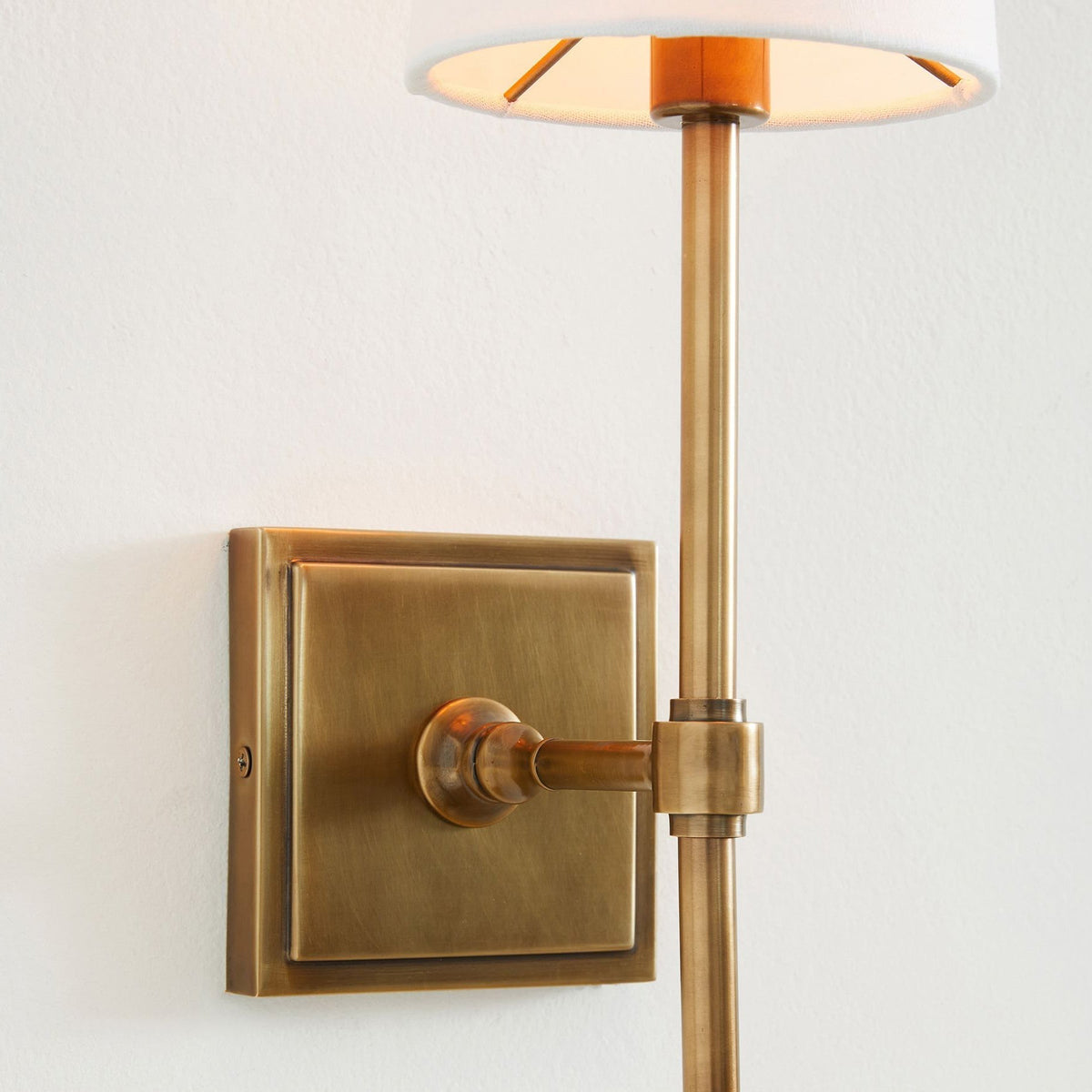 Vicarara Vintage Industrial messing Textiel wandlamp
