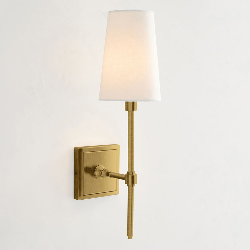 Vicarara Vintage Industrial messing Textiel wandlamp