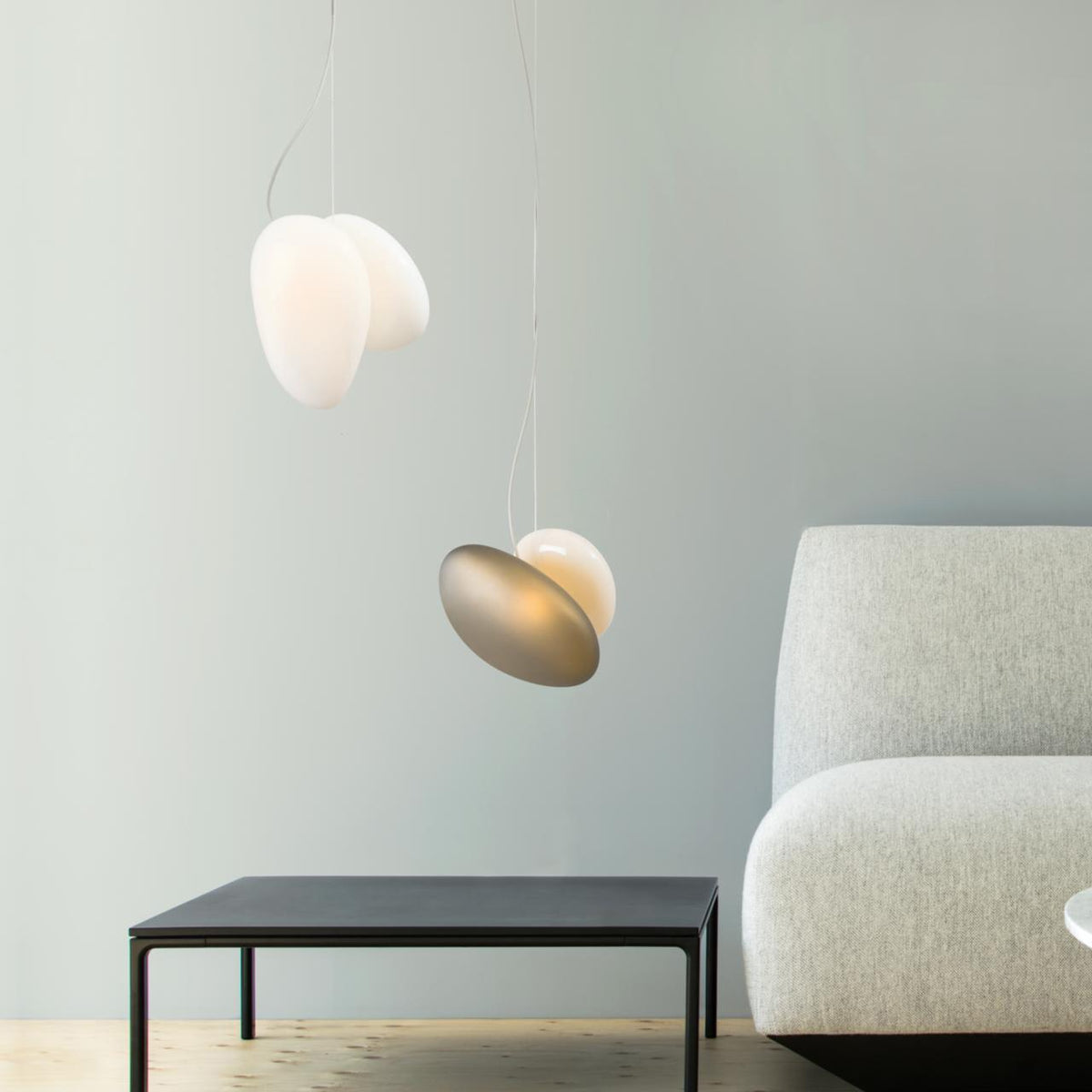 Mervan matglas hanglamp