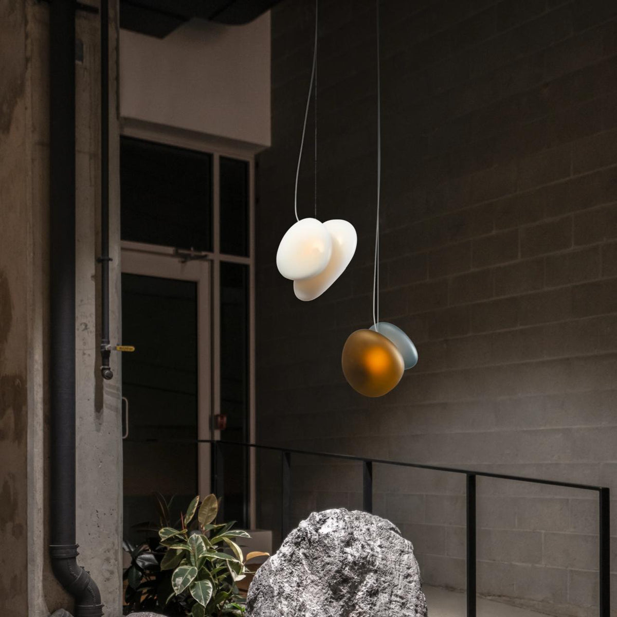 Mervan matglas hanglamp