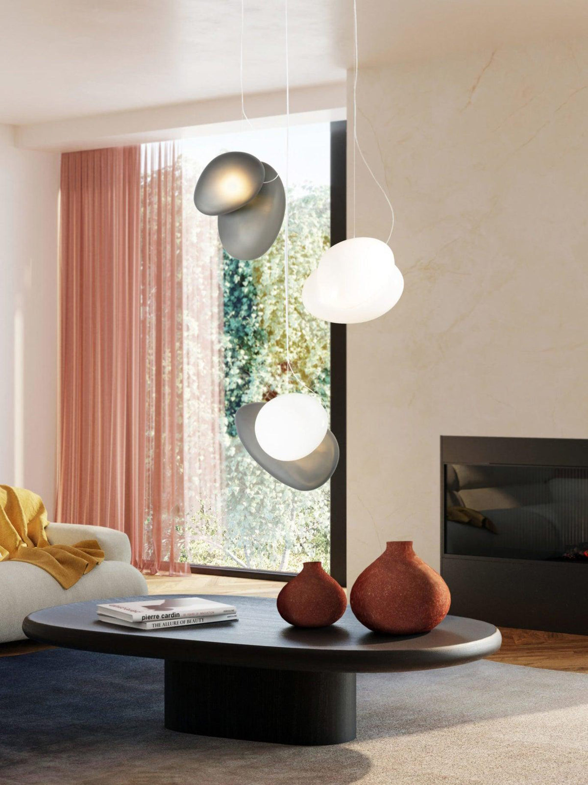Mervan matglas hanglamp