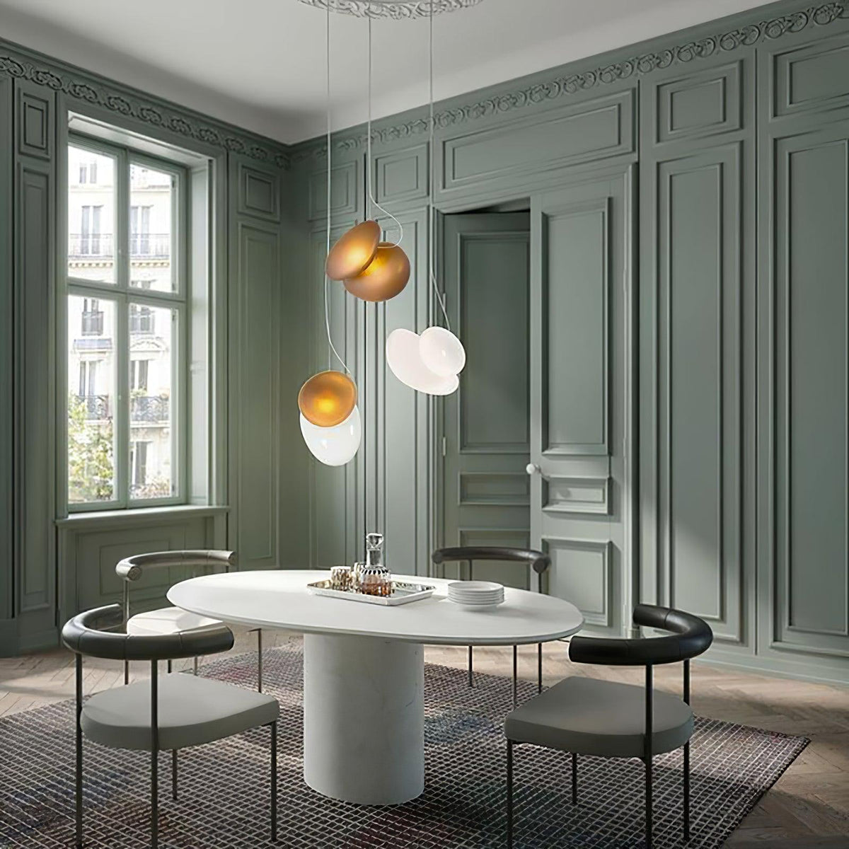 Mervan matglas hanglamp