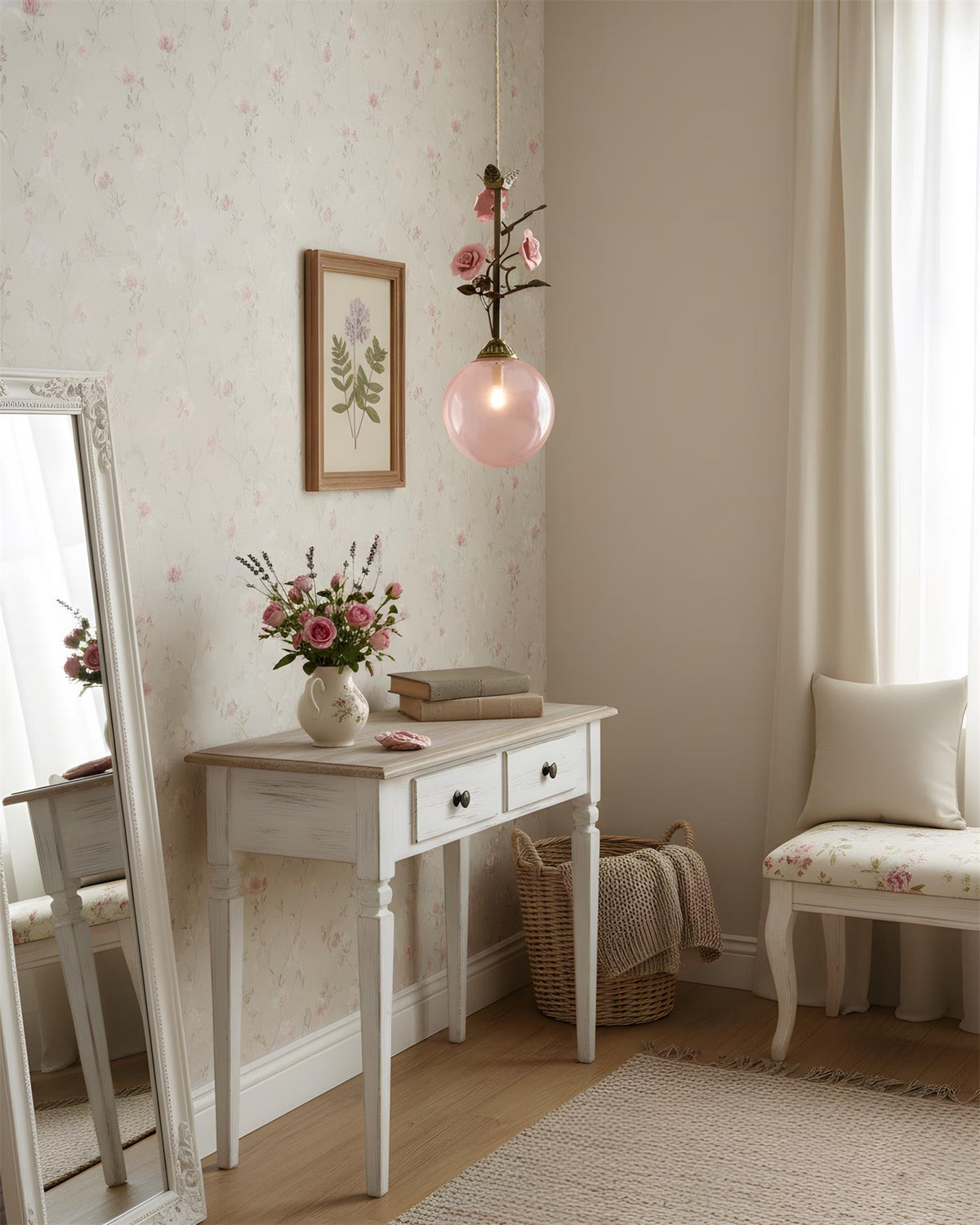 Mirerelia hanglamp roze