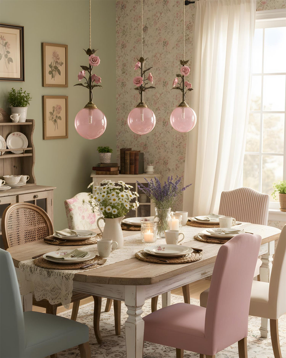 Mirerelia hanglamp roze