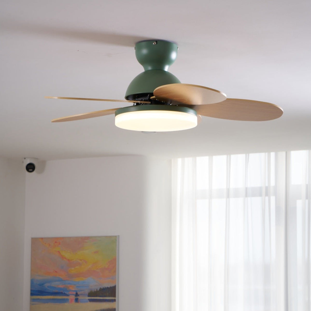 Eireise kleurrijke plafondventilator met lamp voor de kinderkamer