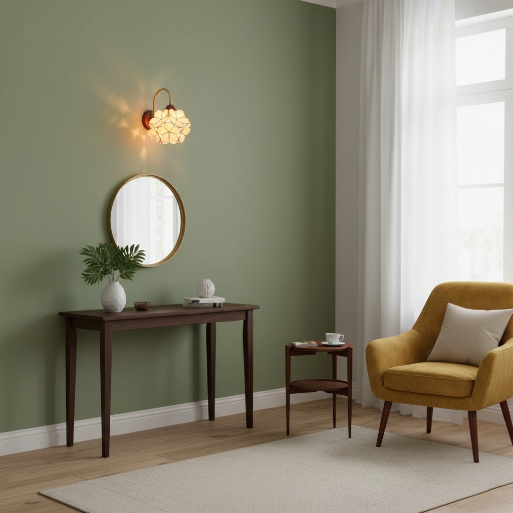 Petals-hout wandlamp