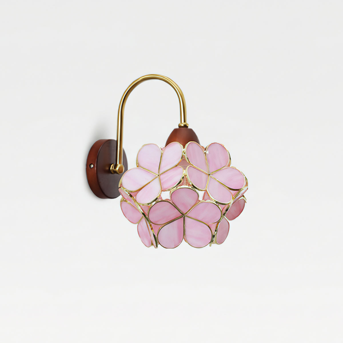 Petals-hout wandlamp