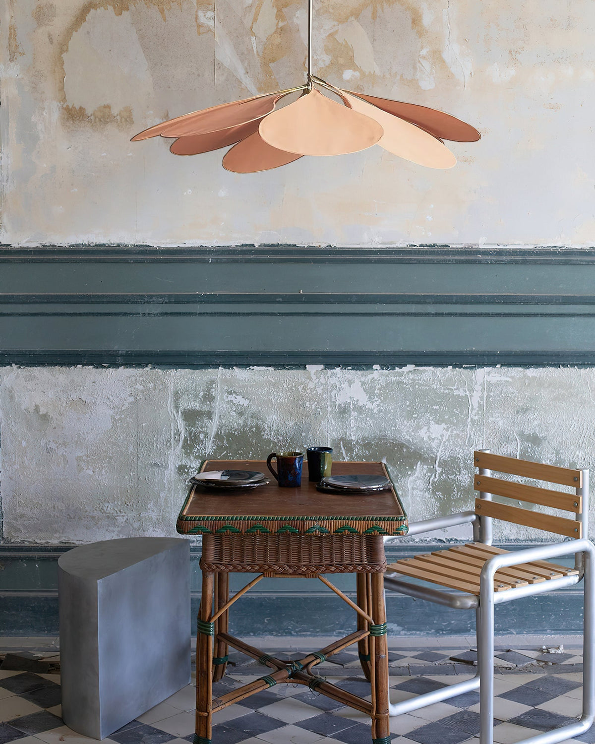 Sothyn hanglamp met bloemenmotief in stof
