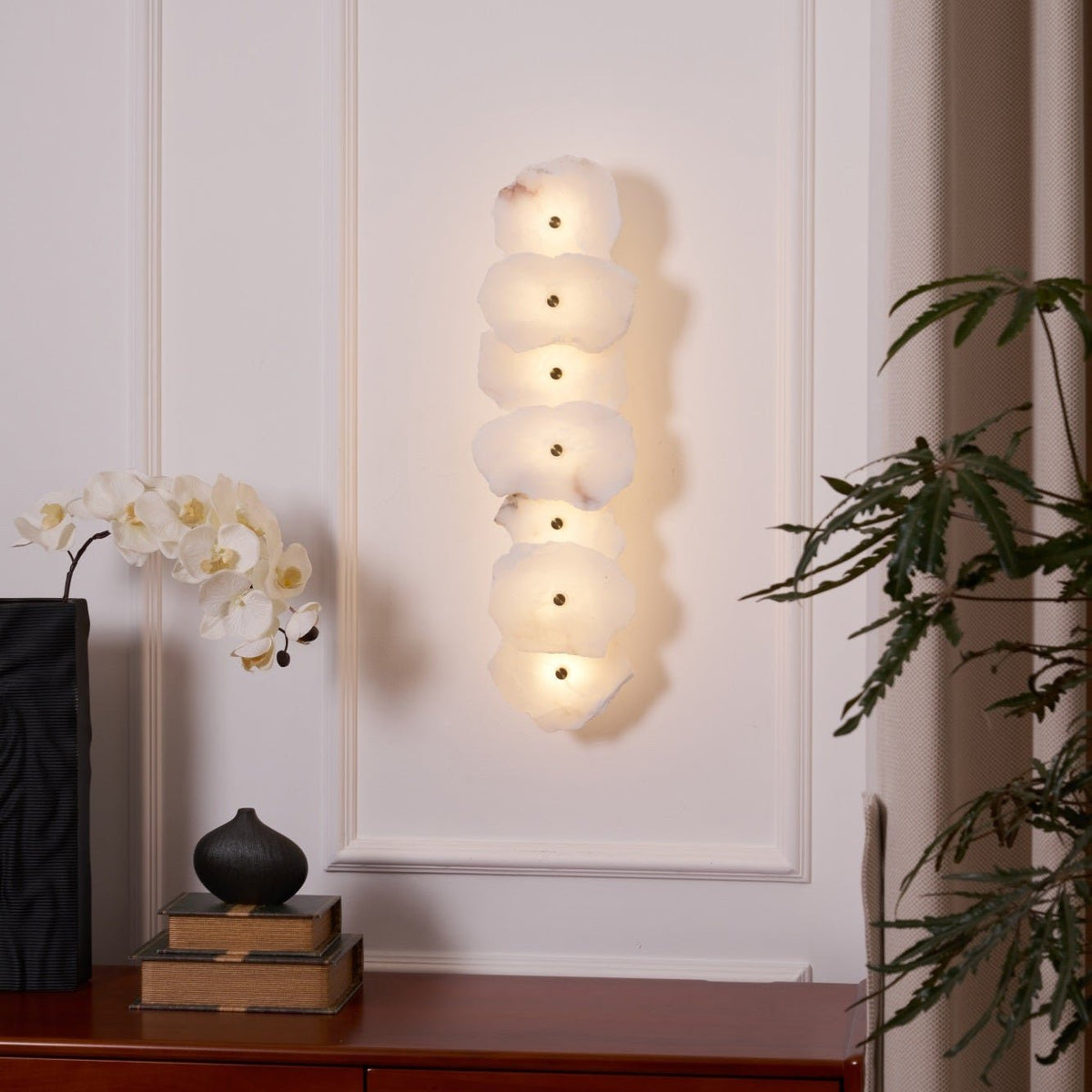 Alaeila Floral Cluster albasten wandlamp