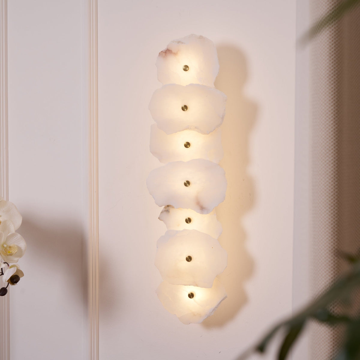 Alaeila Floral Cluster albasten wandlamp