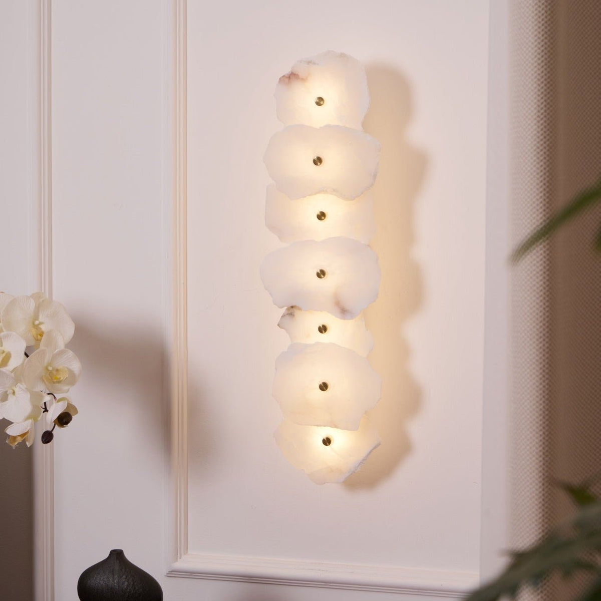 Alaeila Floral Cluster albasten wandlamp