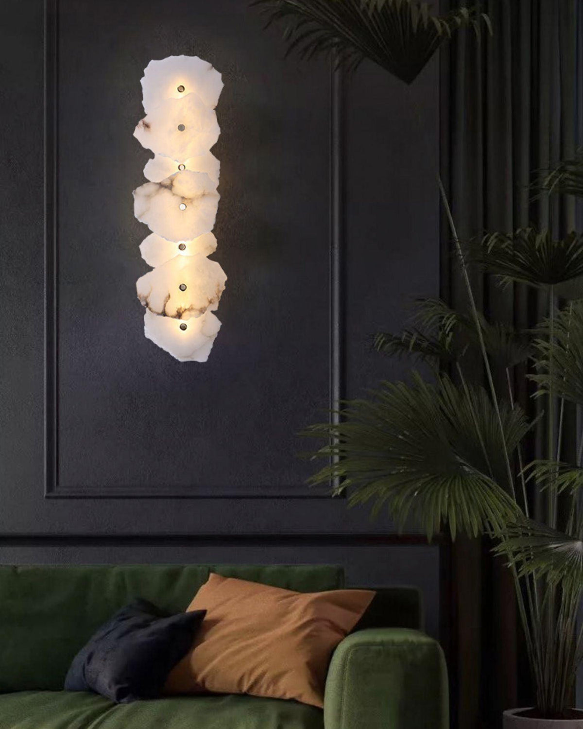 Alaeila Floral Cluster albasten wandlamp
