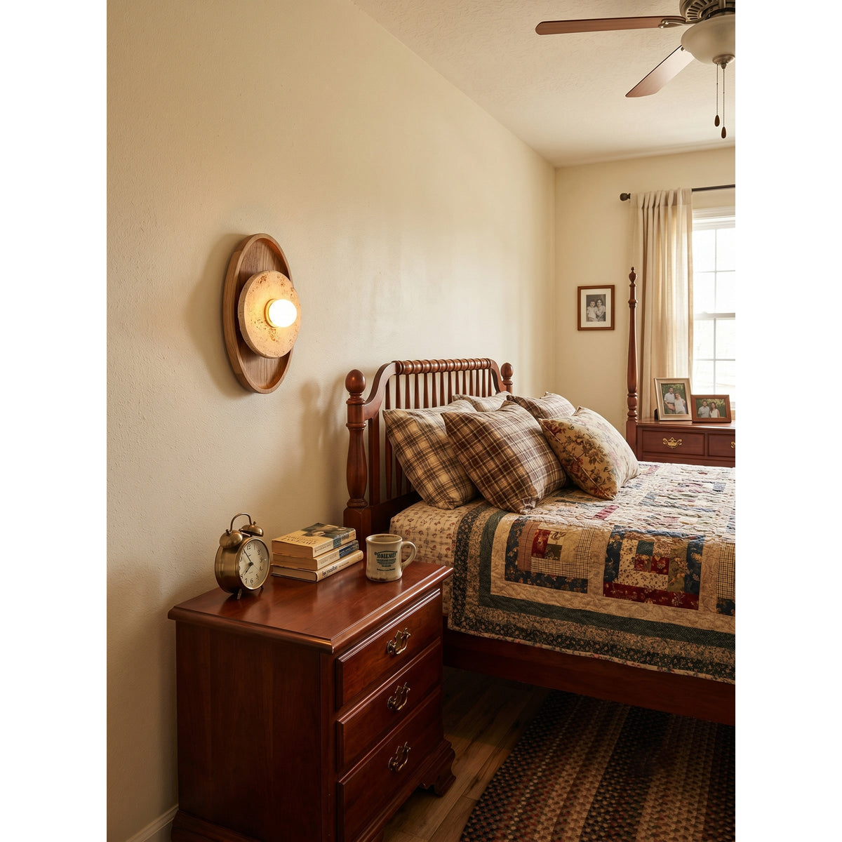 Lumenhart travertin wandlamp