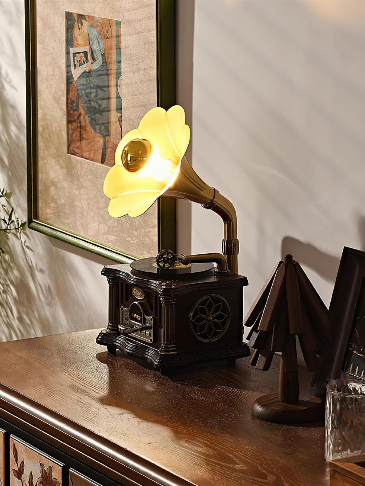 Phonograph tafellamp