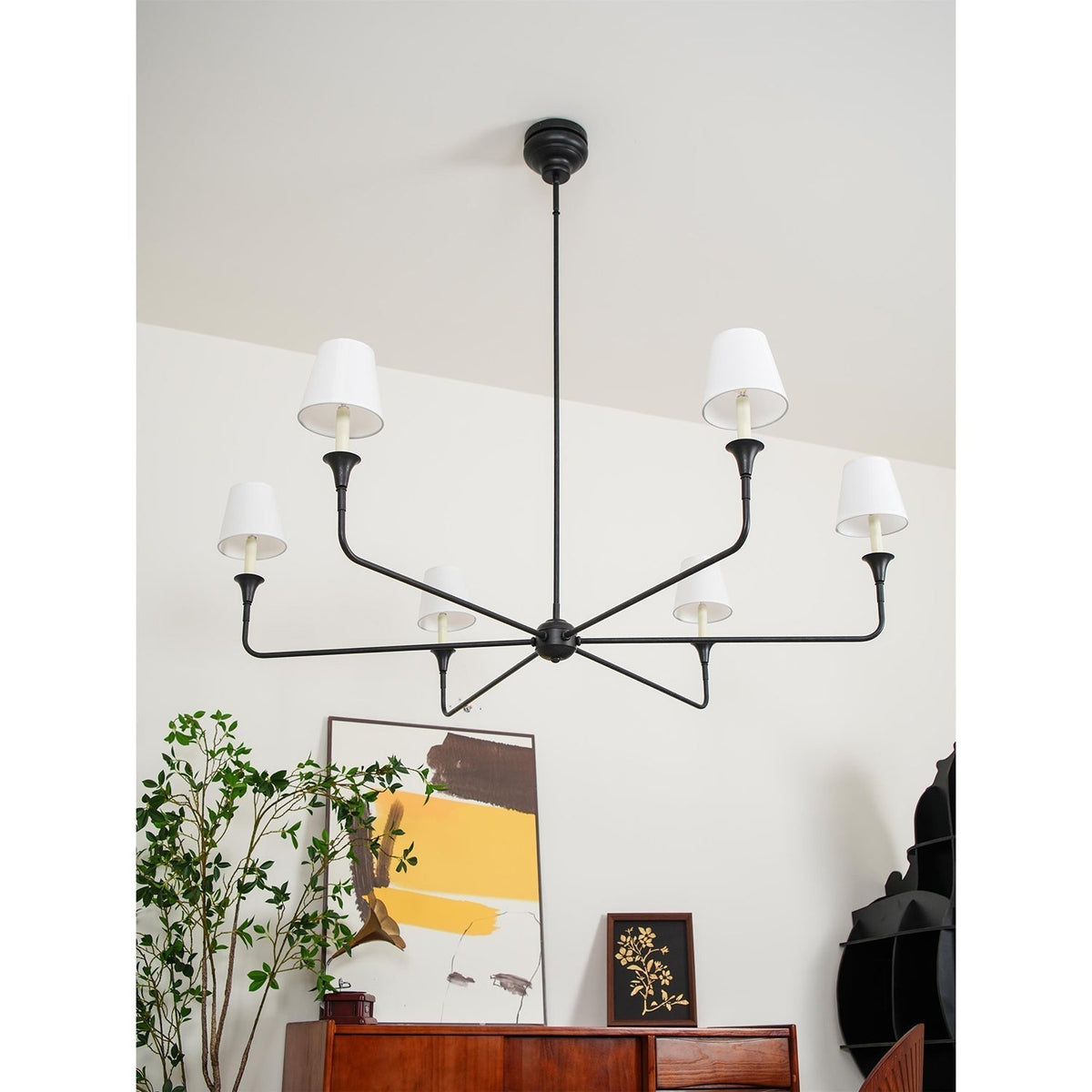 Arthaila Vintage Industrial Grote Stoffen Kroonluchter
