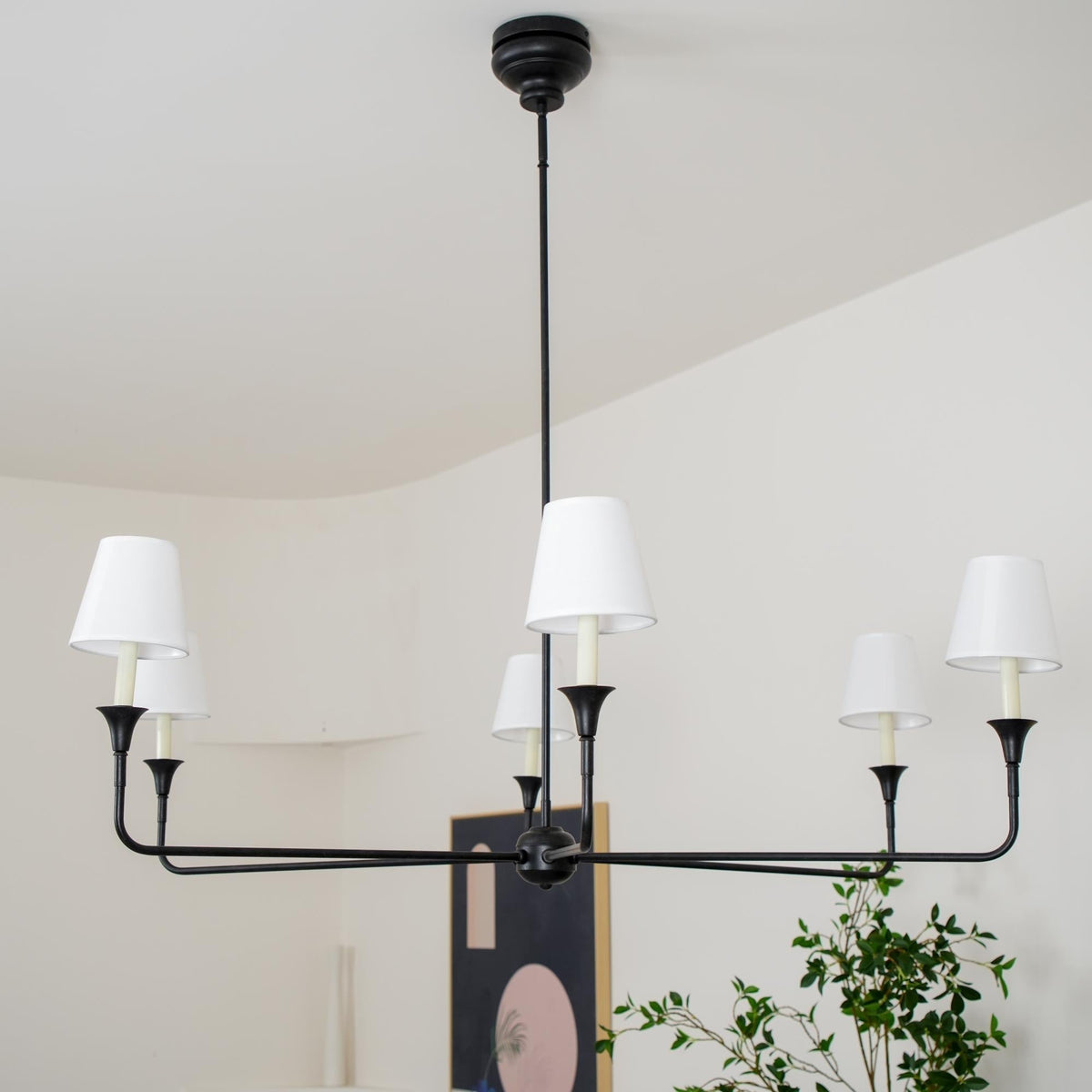 Arthaila Vintage Industrial Grote Stoffen Kroonluchter