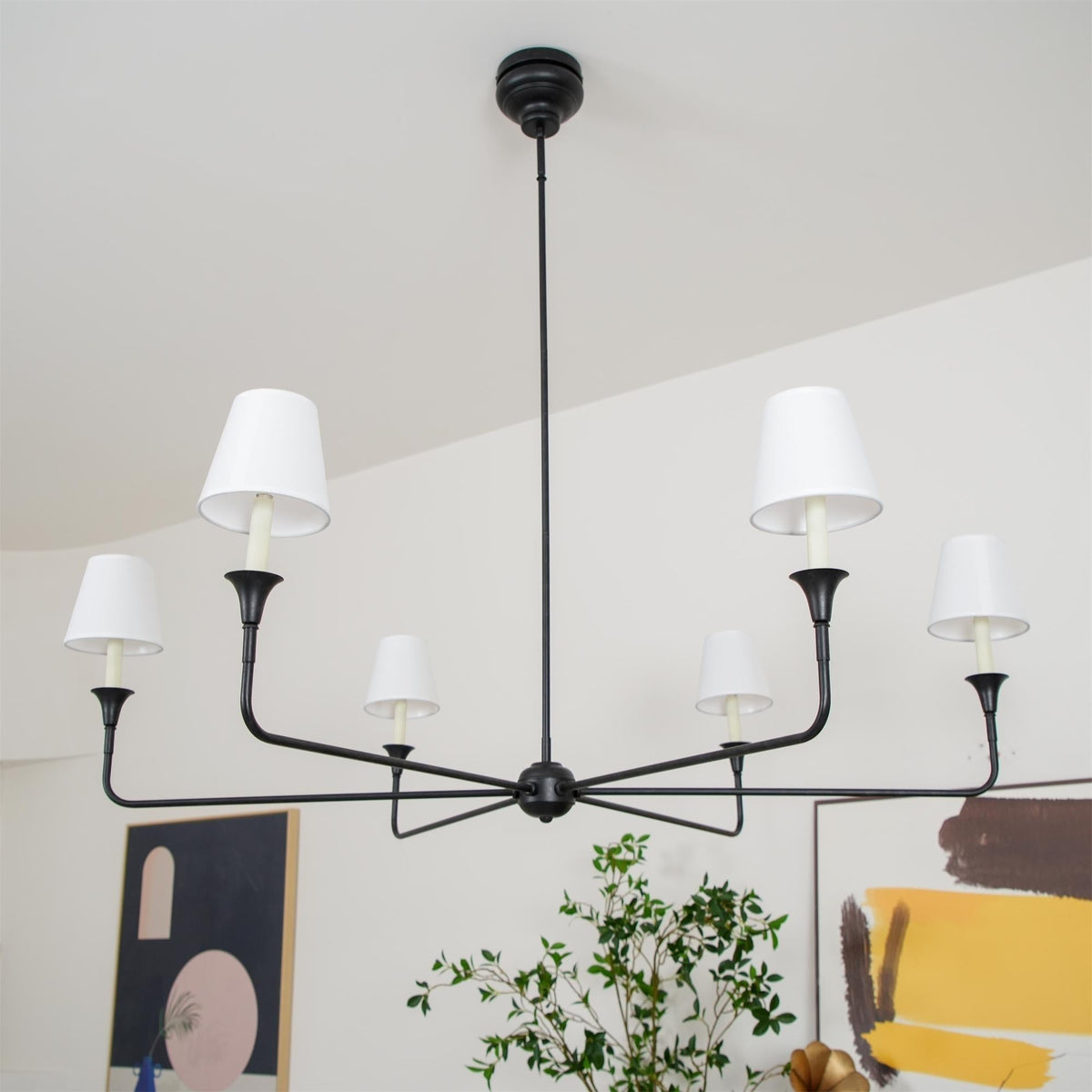 Arthaila Vintage Industrial Grote Stoffen Kroonluchter