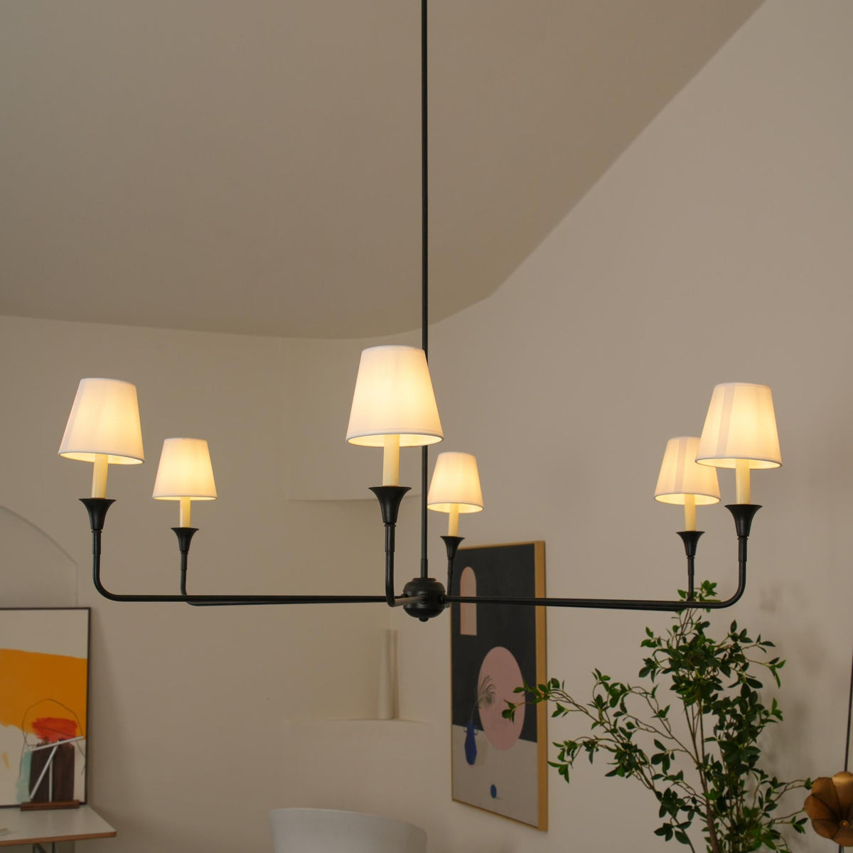 Arthaila Vintage Industrial Grote Stoffen Kroonluchter