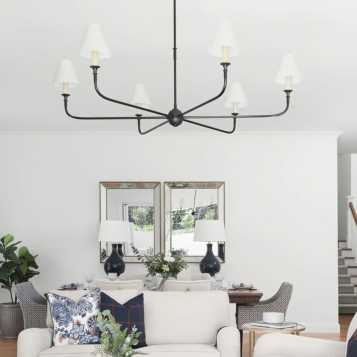 Arthaila Vintage Industrial Grote Stoffen Kroonluchter