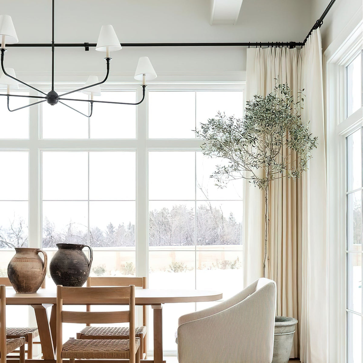 Arthaila Vintage Industrial Grote Stoffen Kroonluchter