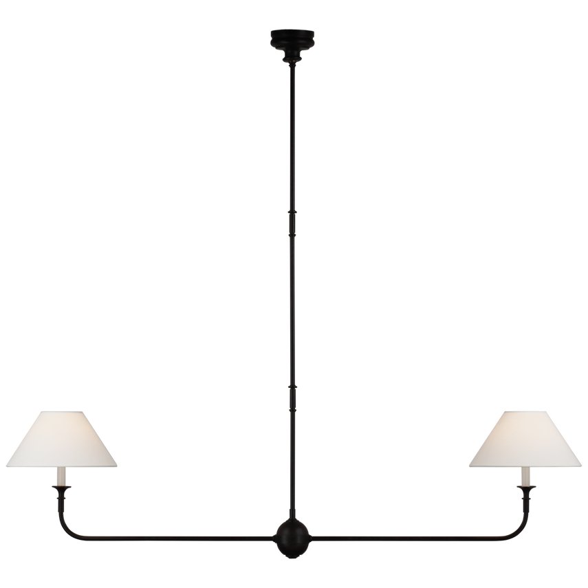 Lioroelia hanglamp zwart kaars afgeplat