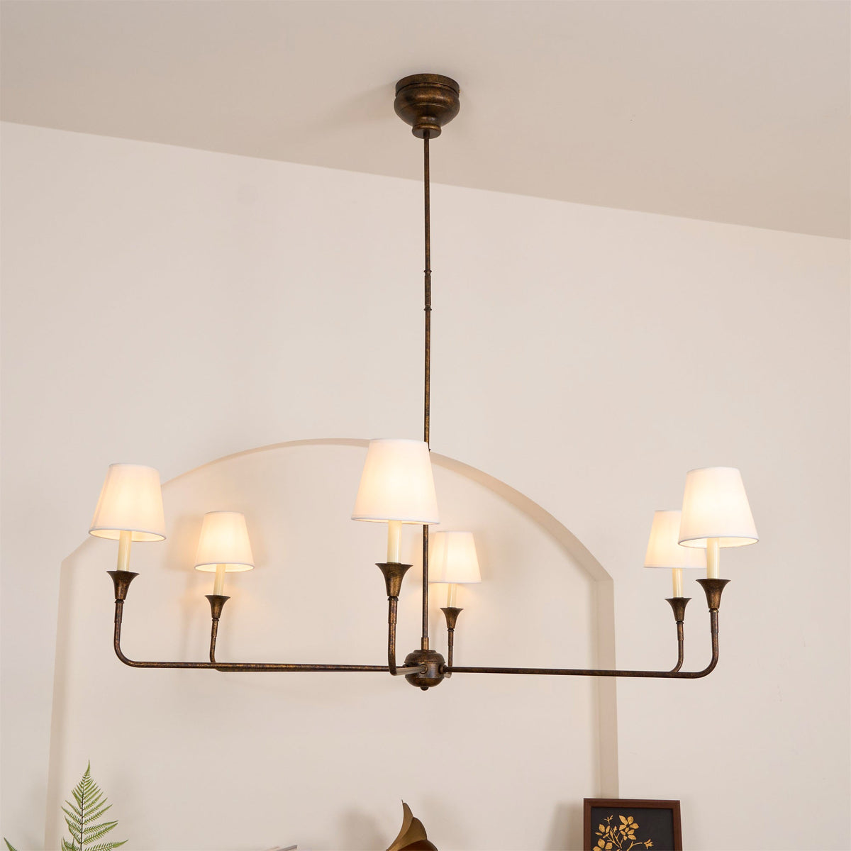 Arthaila Vintage Industrial Grote Stoffen Kroonluchter