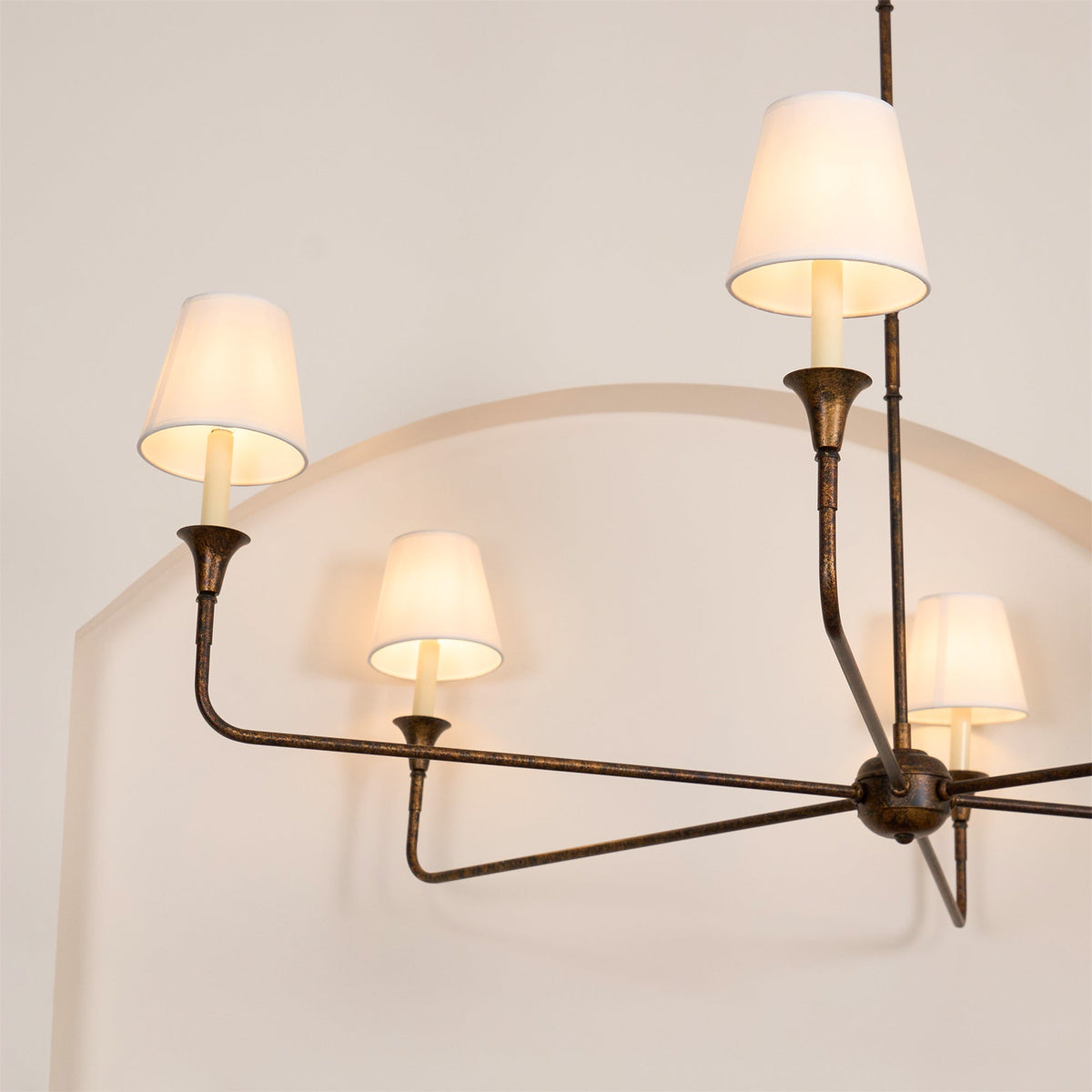 Arthaila Vintage Industrial Grote Stoffen Kroonluchter