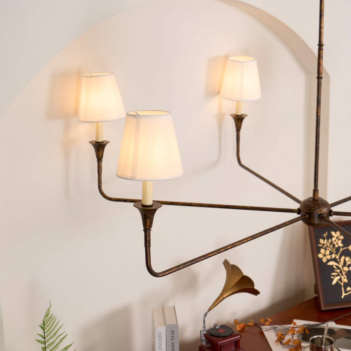 Lioroelia hanglamp zwart kaars afgeplat