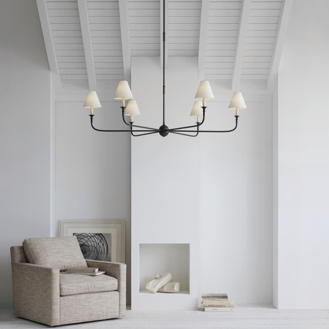 Lioroelia hanglamp zwart kaars afgeplat
