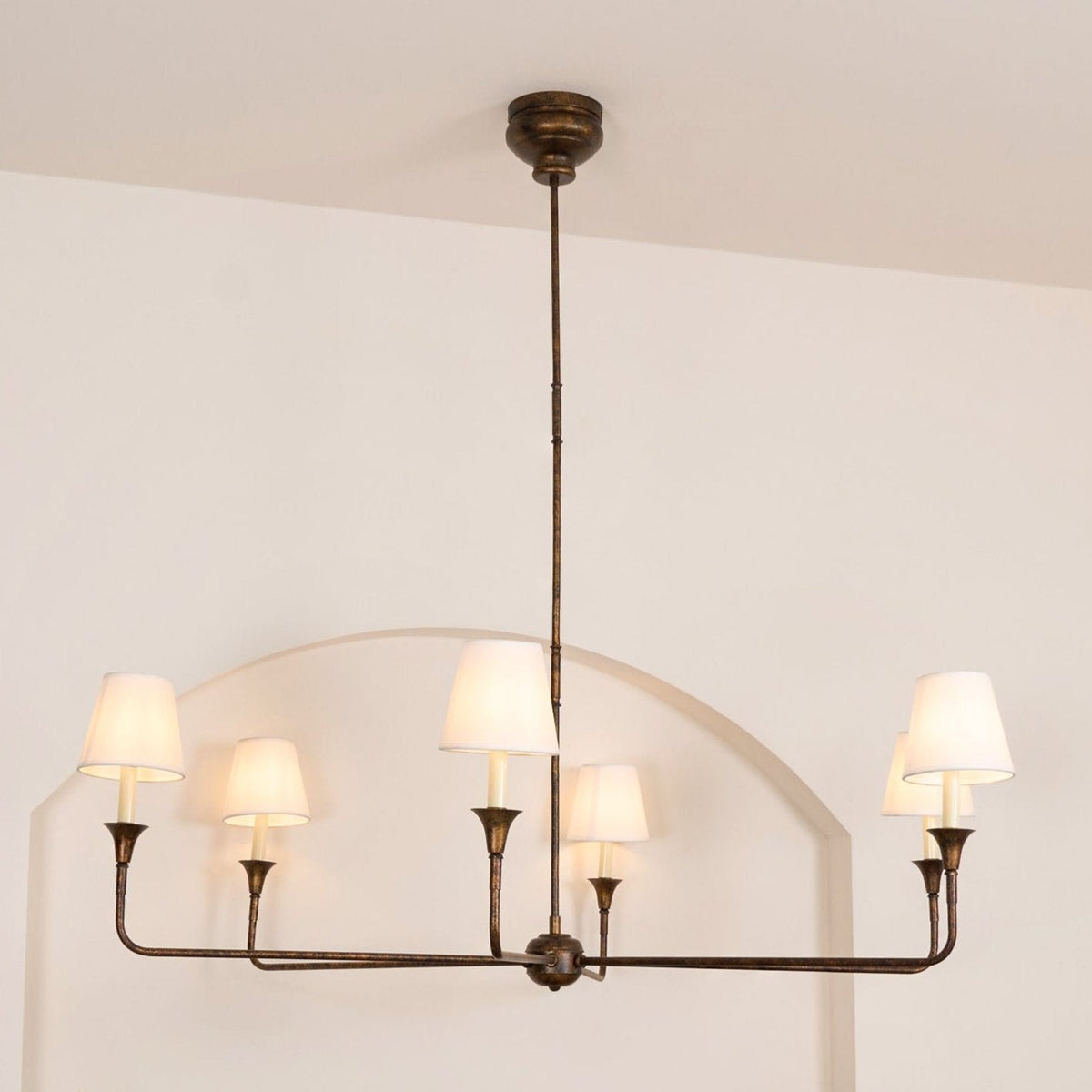 Lioroelia hanglamp zwart kaars afgeplat