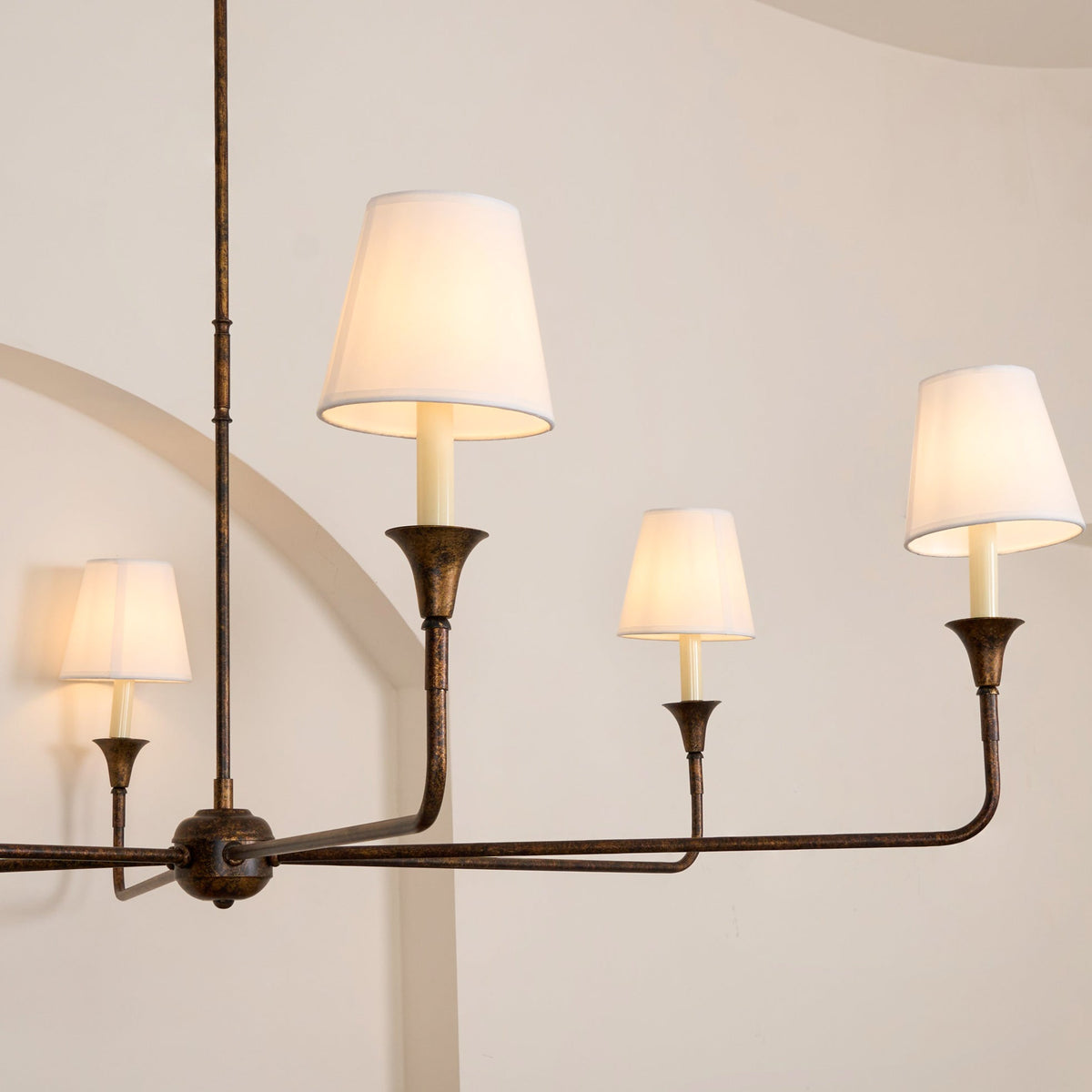 Lioroelia hanglamp zwart kaars afgeplat