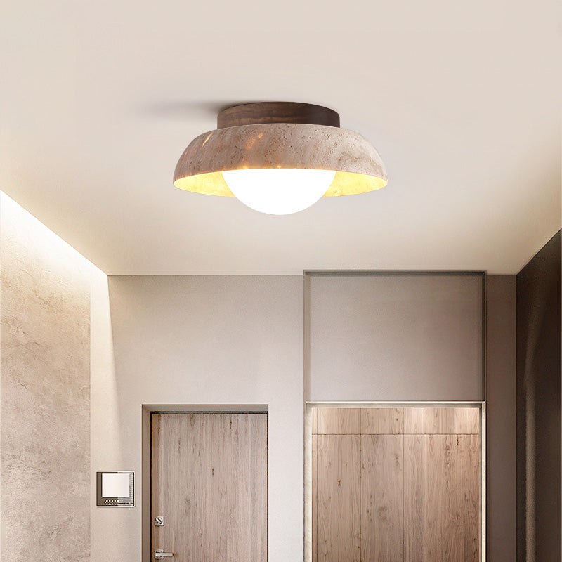 Cuvela travertin plafondlamp