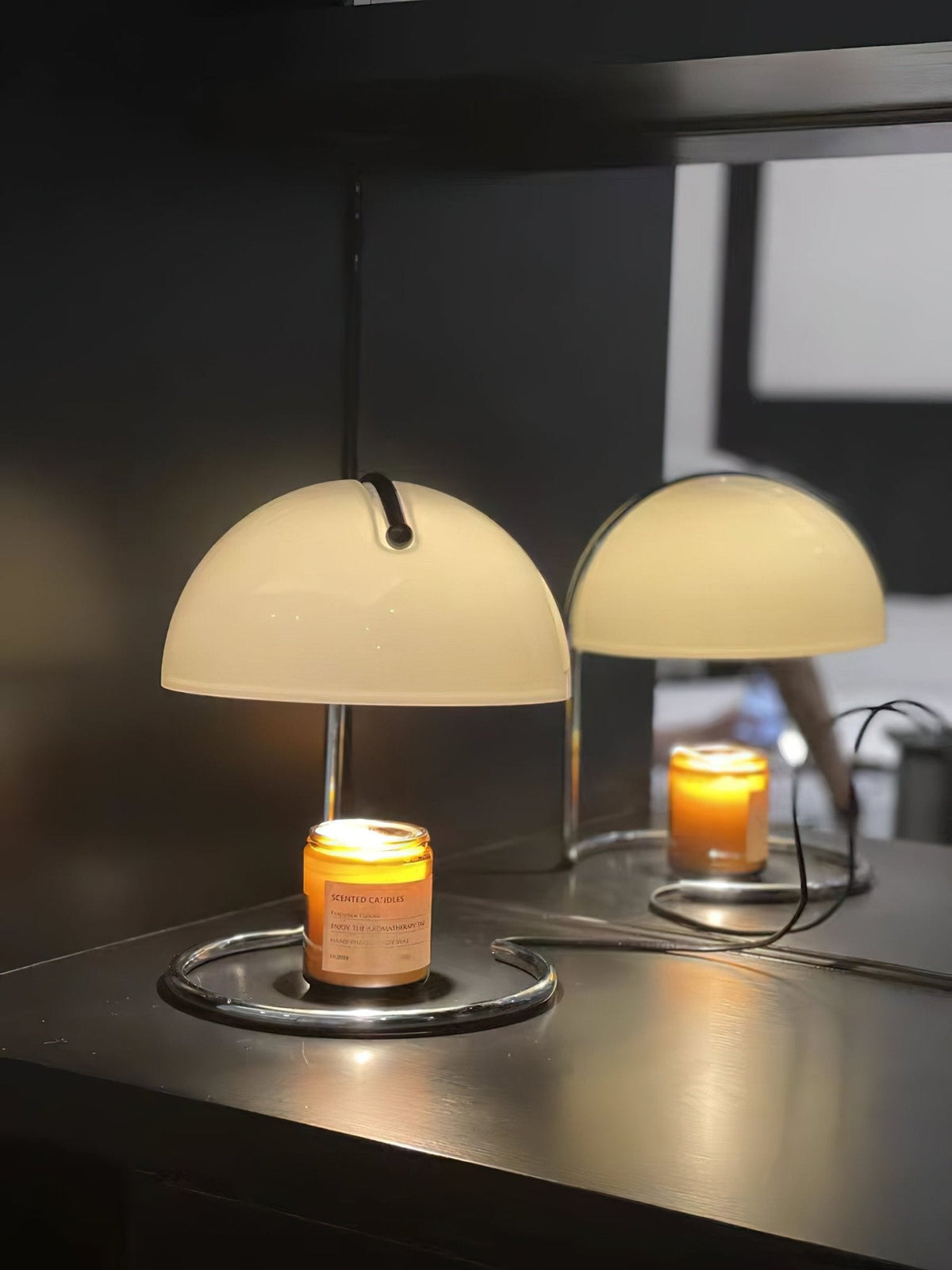Caelis moderne tafellamp in oranje