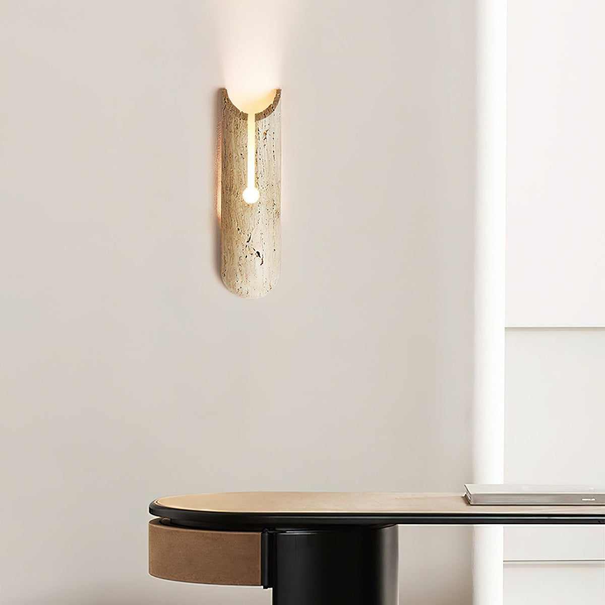 Olnorila travertin wandlamp