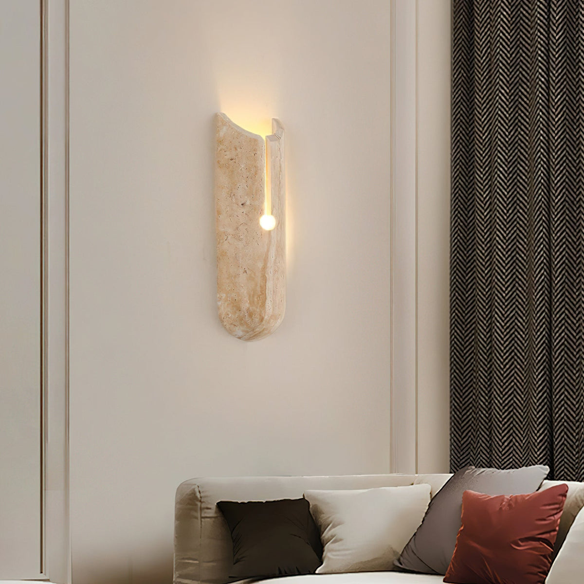 Olnorila travertin wandlamp