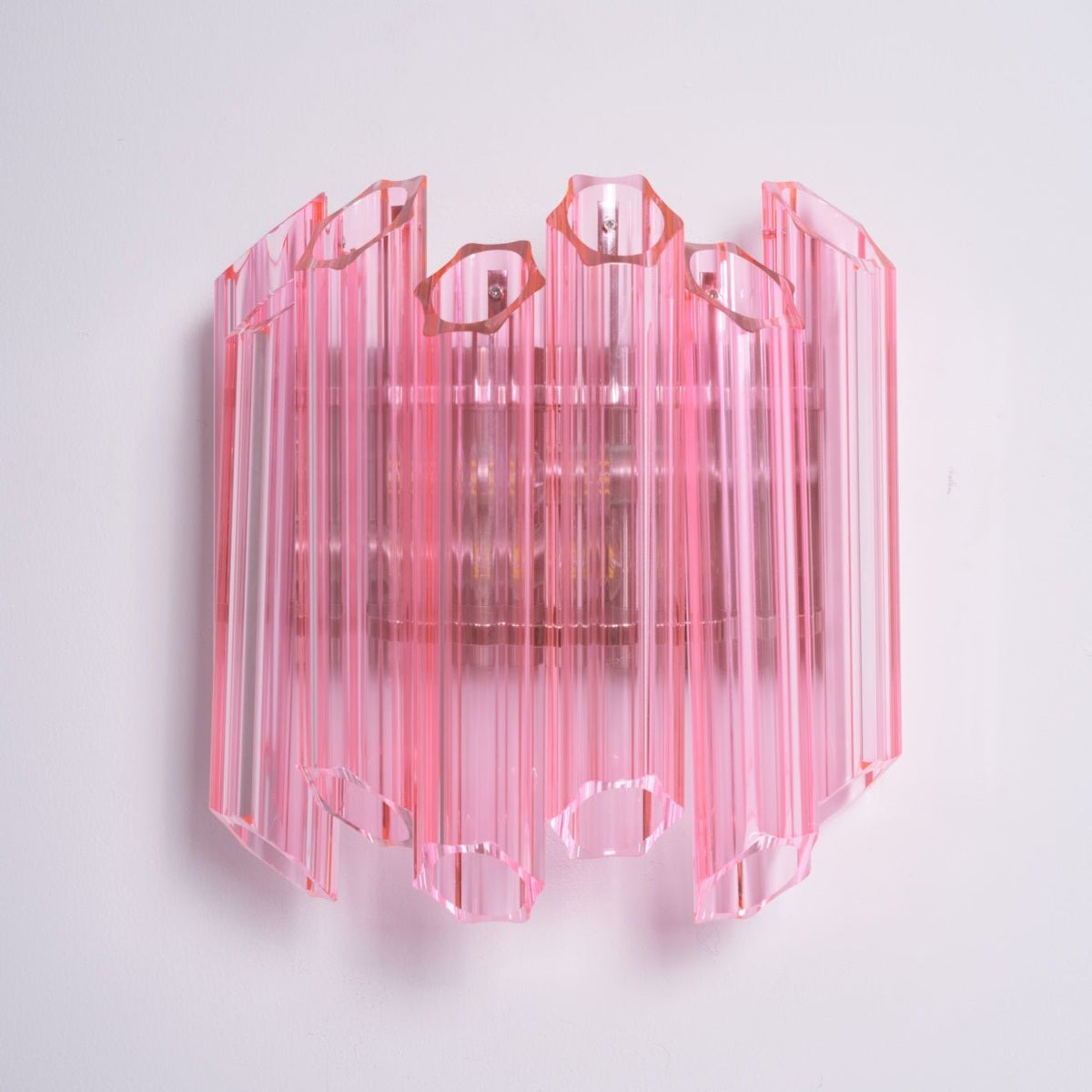 Aurora wandlamp Roze Murano-glasbuis