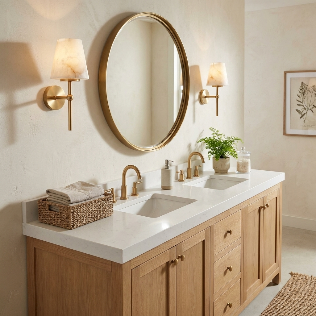 Stavermere albast wandlamp