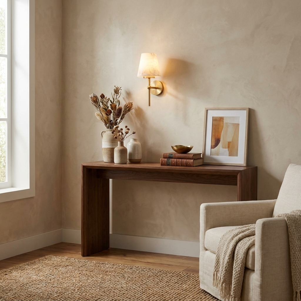 Stavermere albast wandlamp