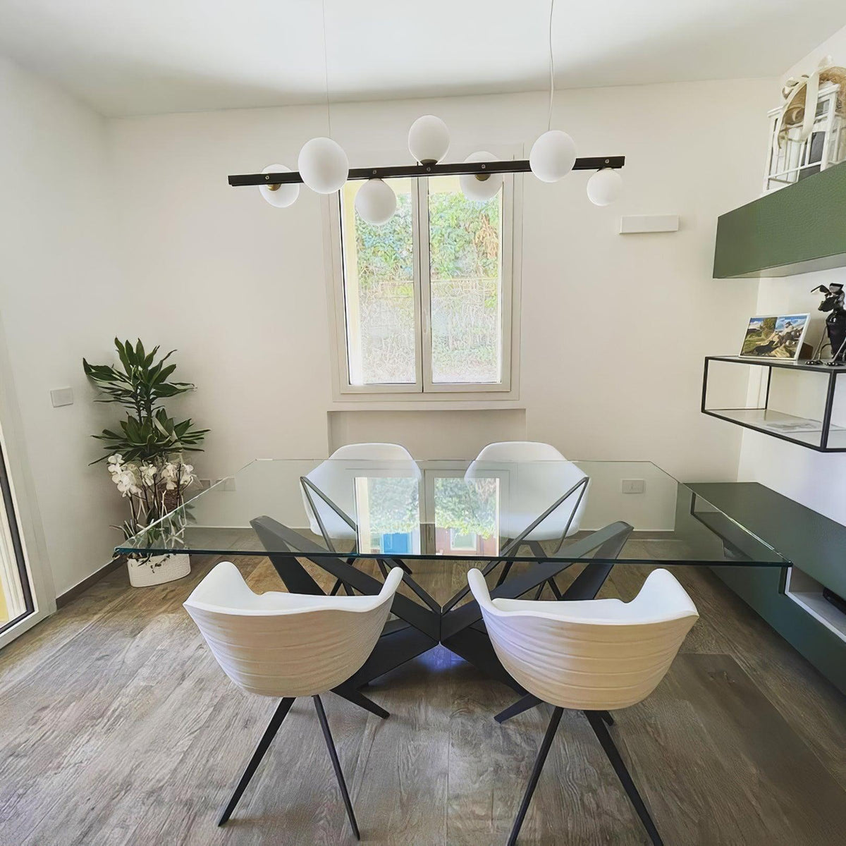 Eireraine Moderne hanglamp van glas