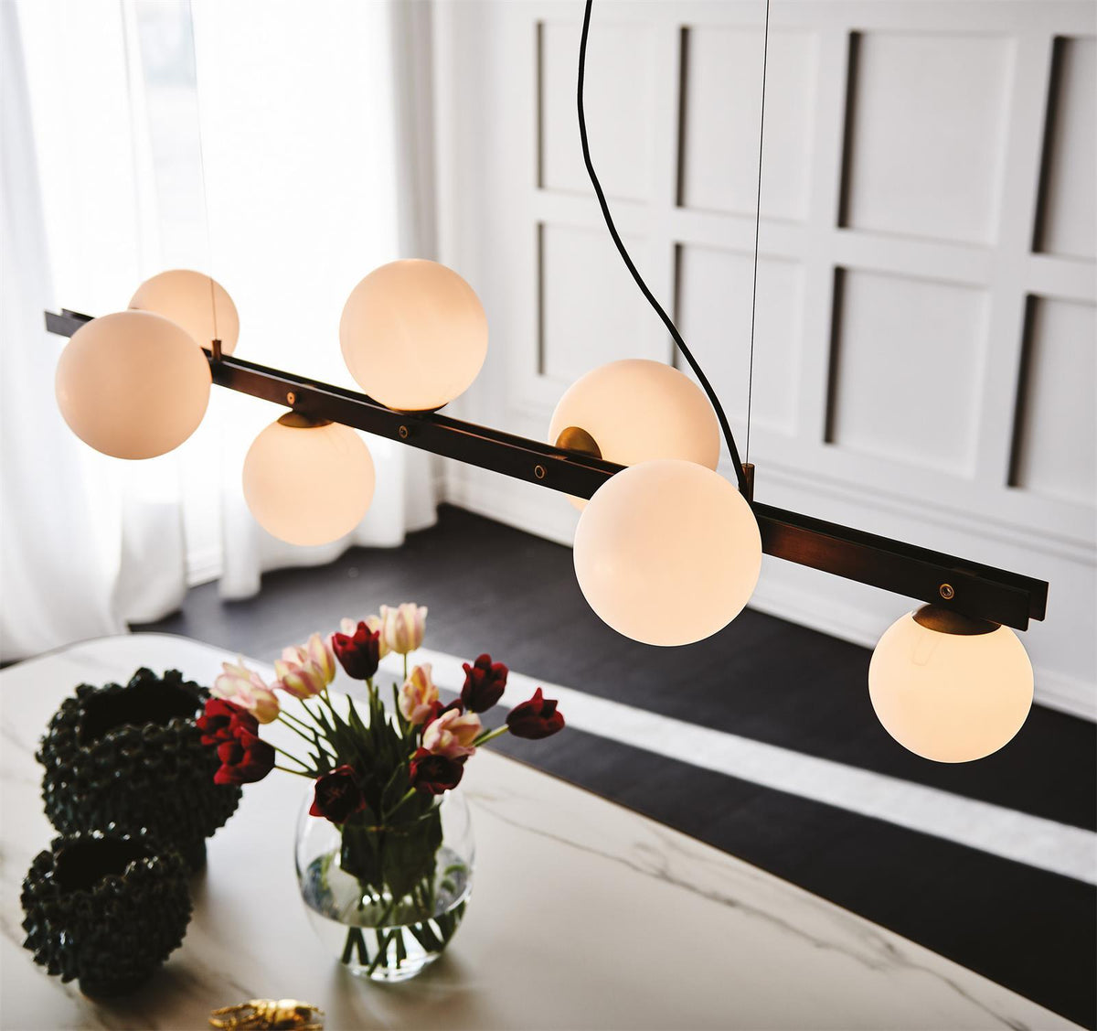 Eireraine Moderne hanglamp van glas