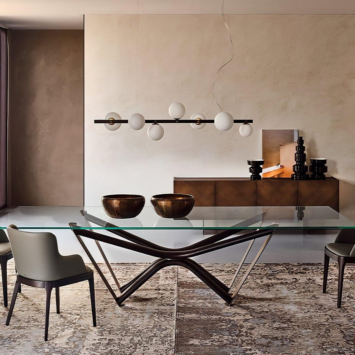 Eireraine Moderne hanglamp van glas