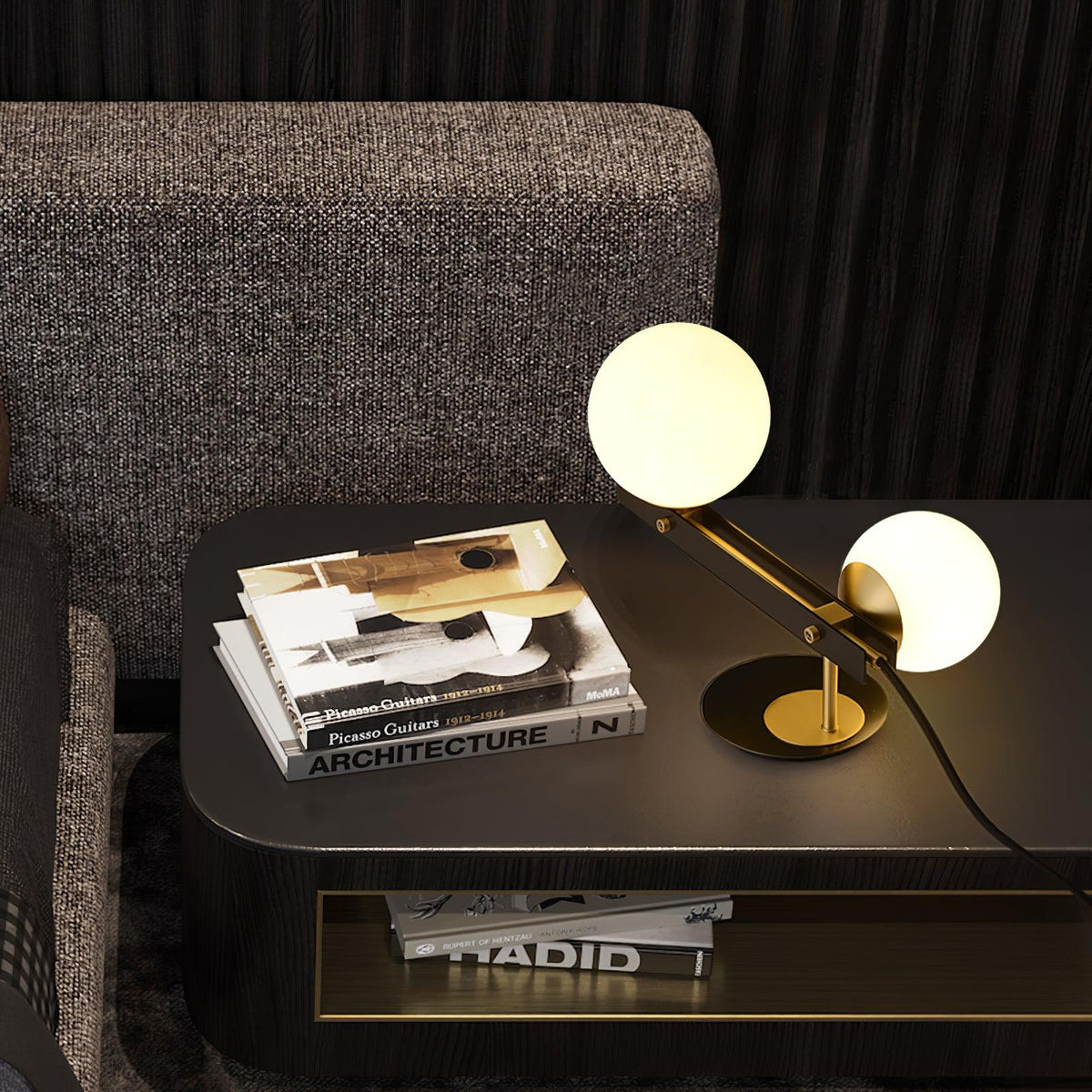 Veloella moderne tafellamp van glas