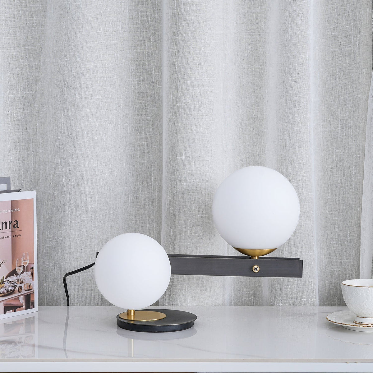 Veloella moderne tafellamp van glas