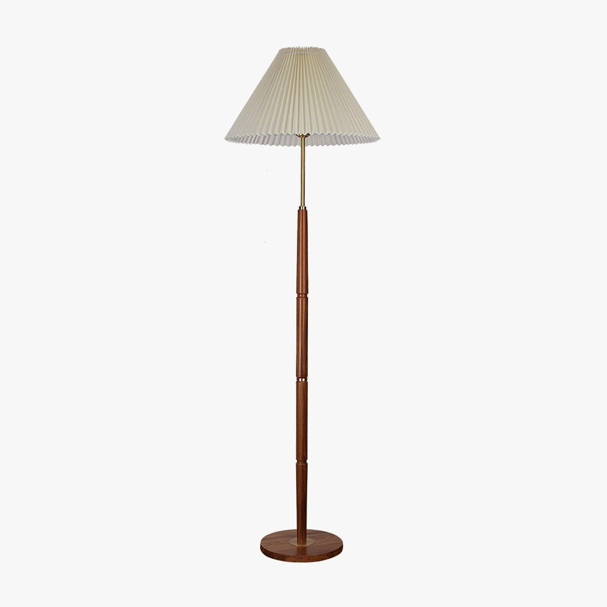 Syleina Minimalistische vloerlamp van massief hout