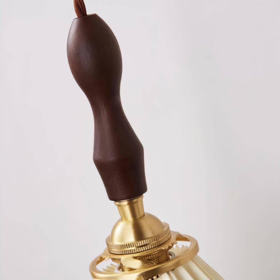 Mordan Premium wandlamp Elegante geplooide walnoot houten wandlamp