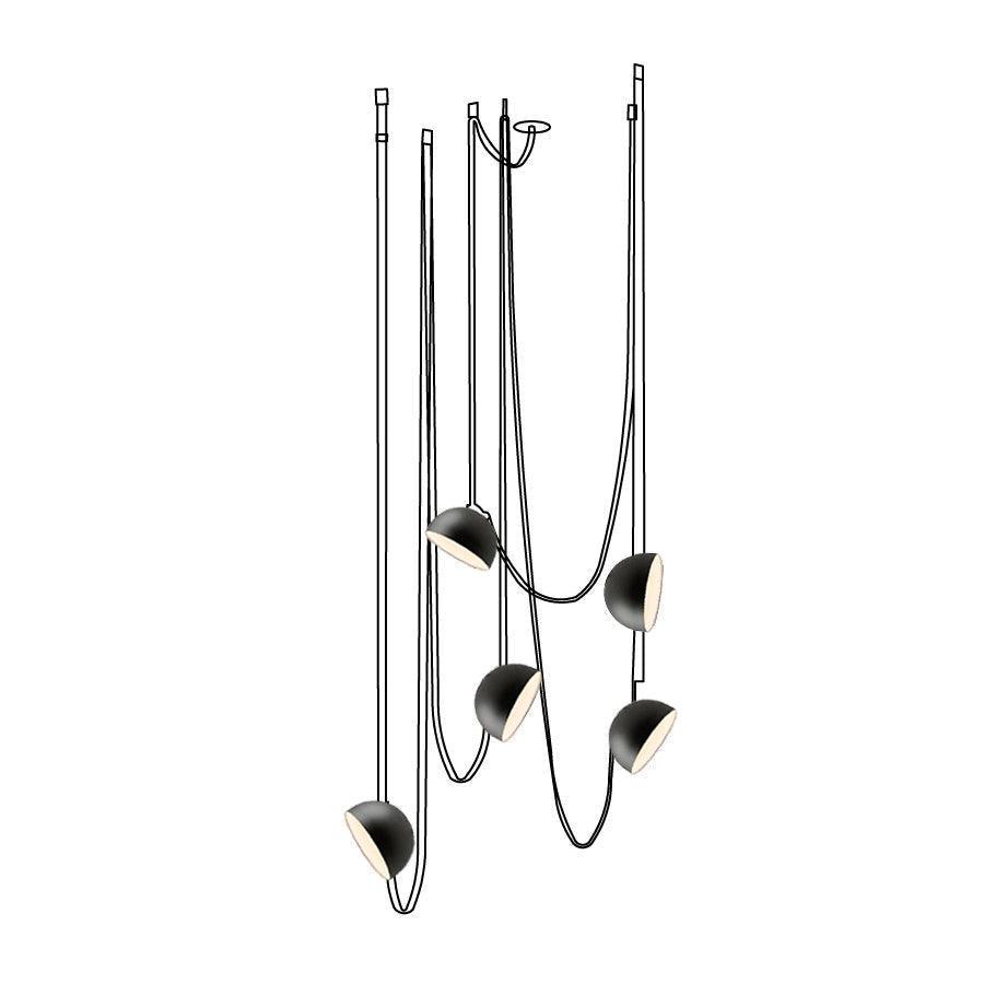 Elarok Moderne minimalistische combinatie hanglamp van leer