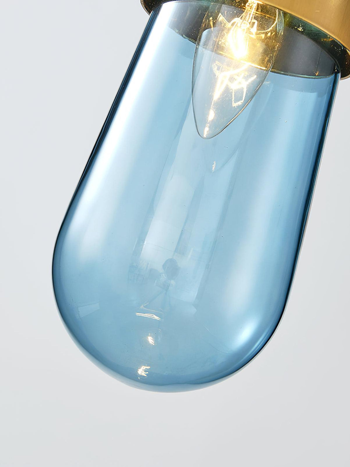 Vazora hanglamp met blauw glas