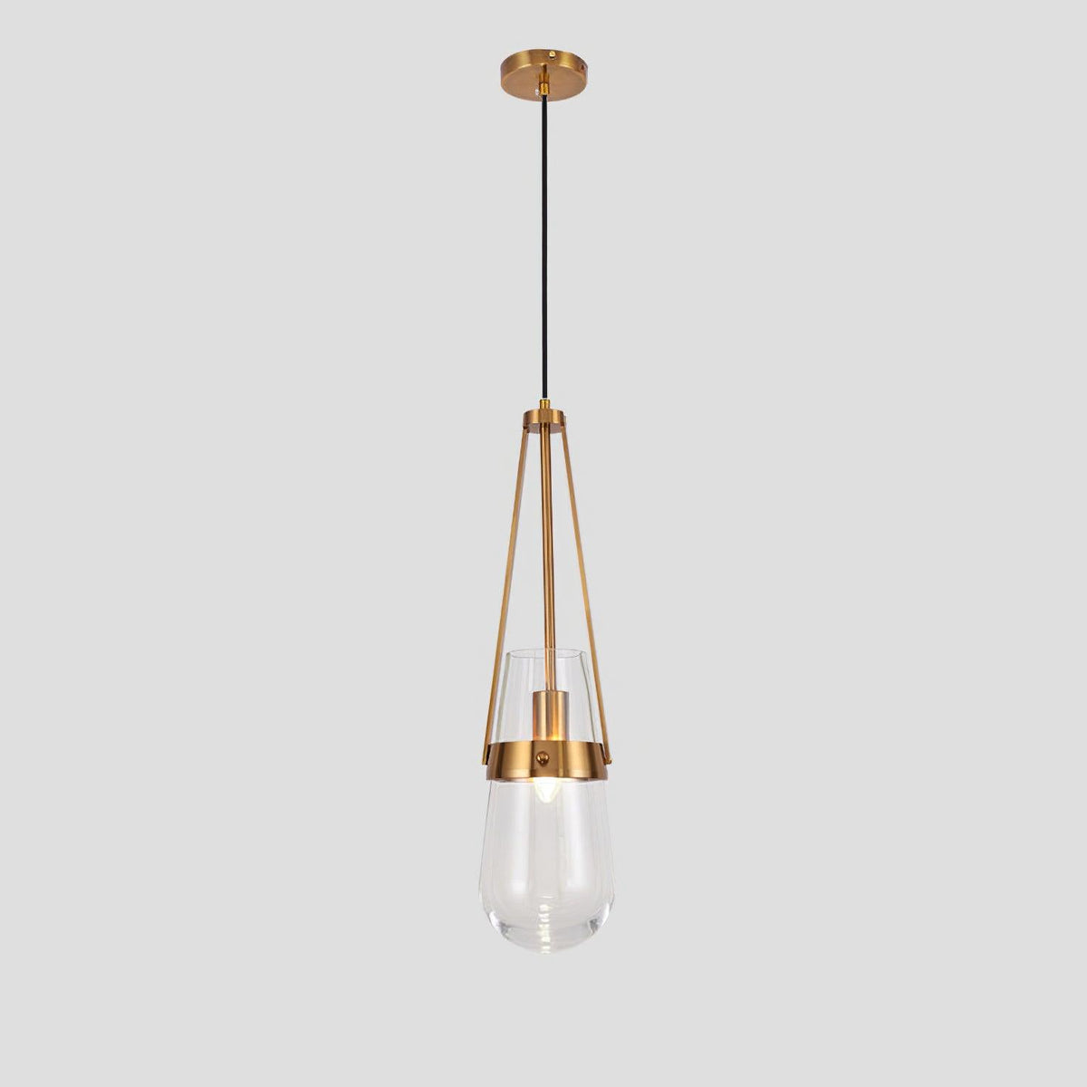 Vazora hanglamp met blauw glas