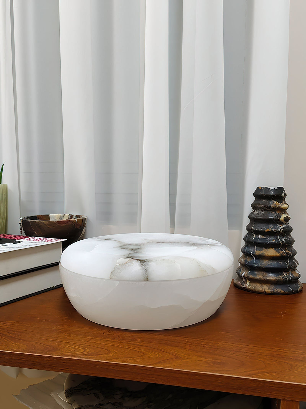 Pomelo Tass marmer Candlestick Ornaments